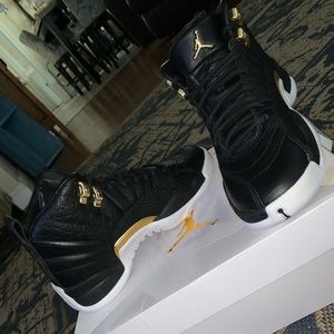 Jordan 12’s HT, Black White and Gold. Never worn.